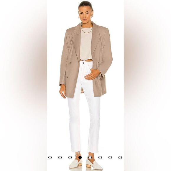 NWT- GRLFRND - Karolina High Rise Straight Crop in Brentwood - Revolve- size 25